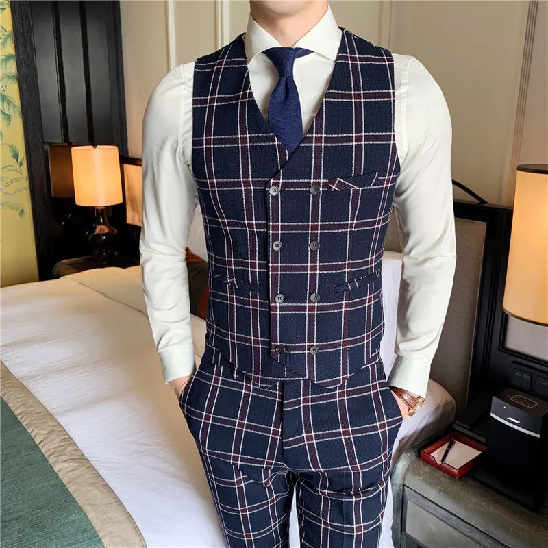 Для мужчин трикотажная кофта на темпера футболка Тонкий костюм 3 предмета