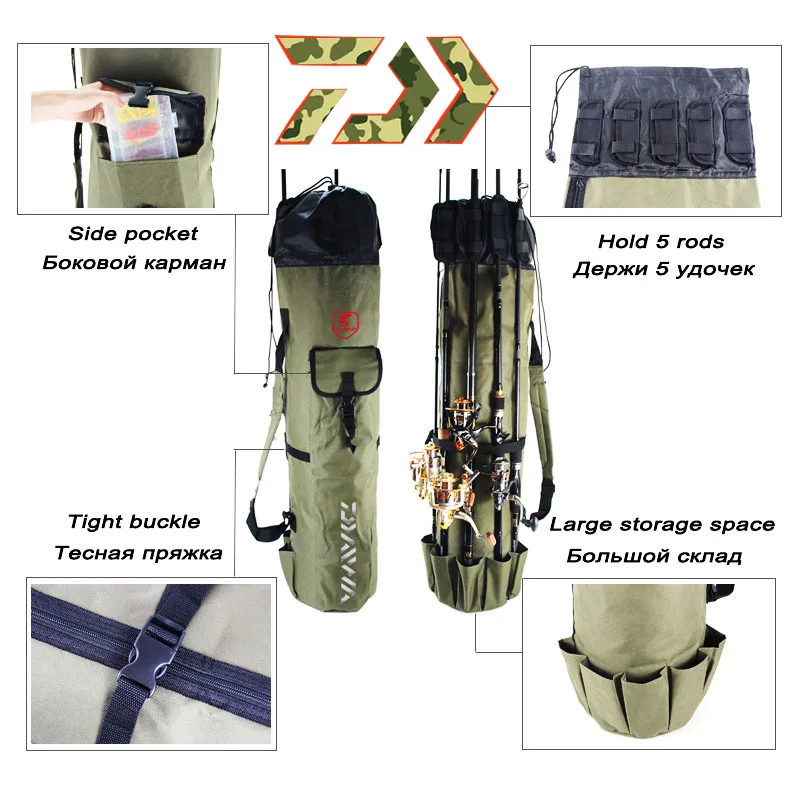 2019 dawa рыболовство портативные многофункциональные нейлоновые рыболовные сумки