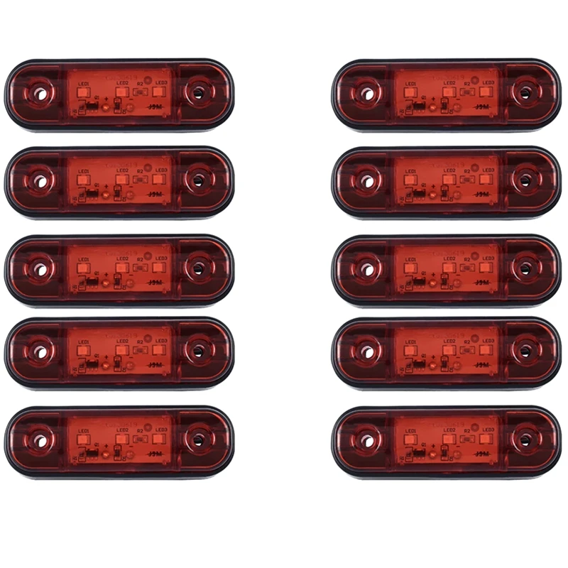

LED Side Marker Indicator Light Trailer Truck Car Lorry 10PCS