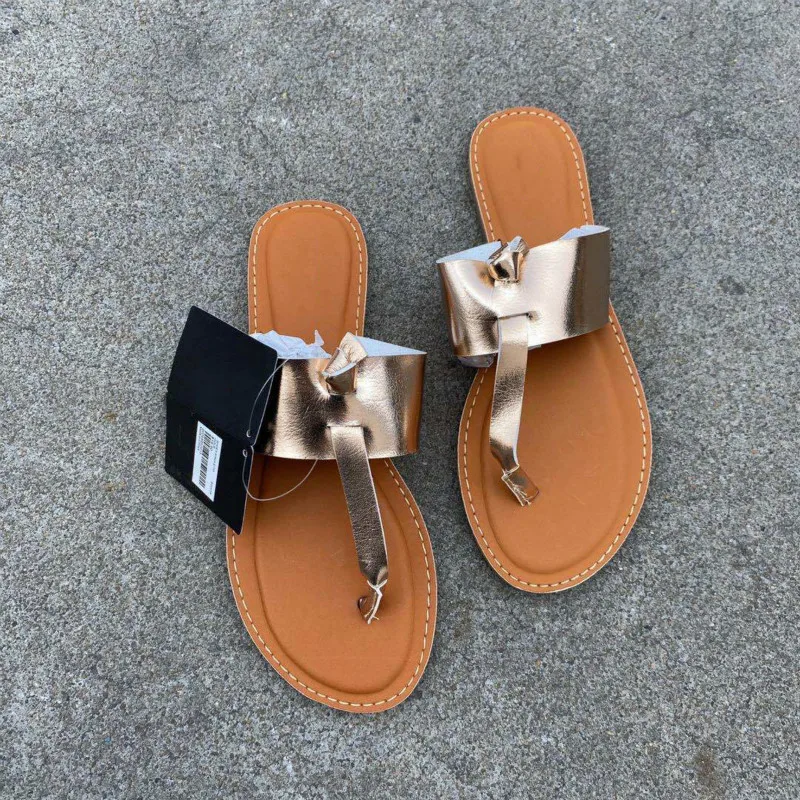 

Flat Heel Comfortable Women Shoes Summer Travel Casual Clip Toe Leather Female Slippers Comfort Outside Woman Flip Flops