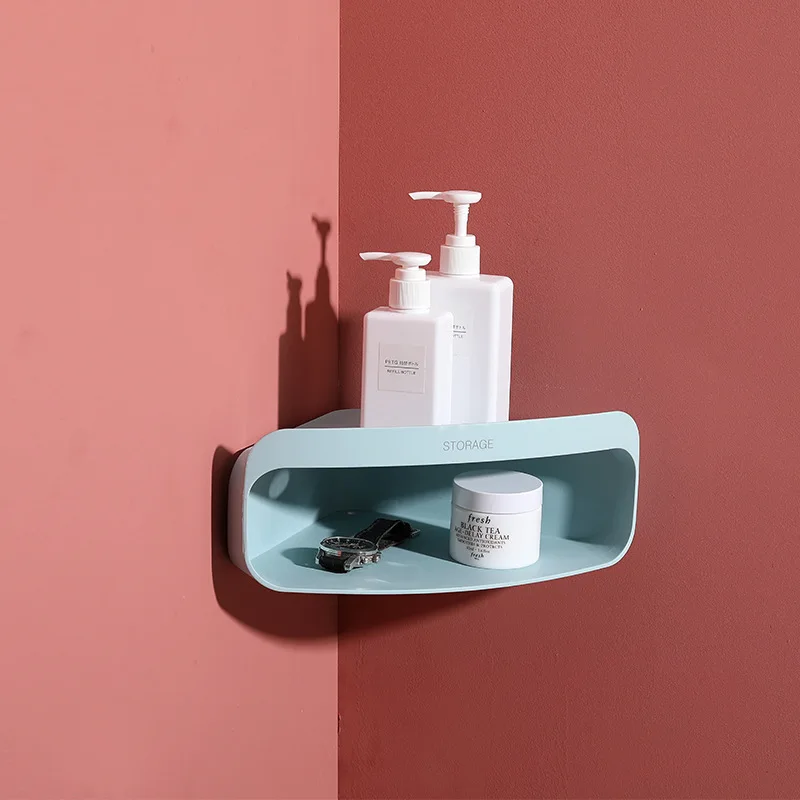 Настенная угловая полка для хранения в ванную комнату пластиковые настенные