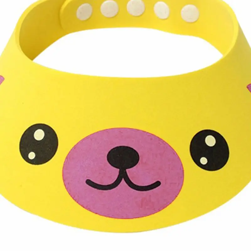 

Safe Shampoo Shower Bathing Protect Soft Cap Hat for Baby Children Kids Yellow