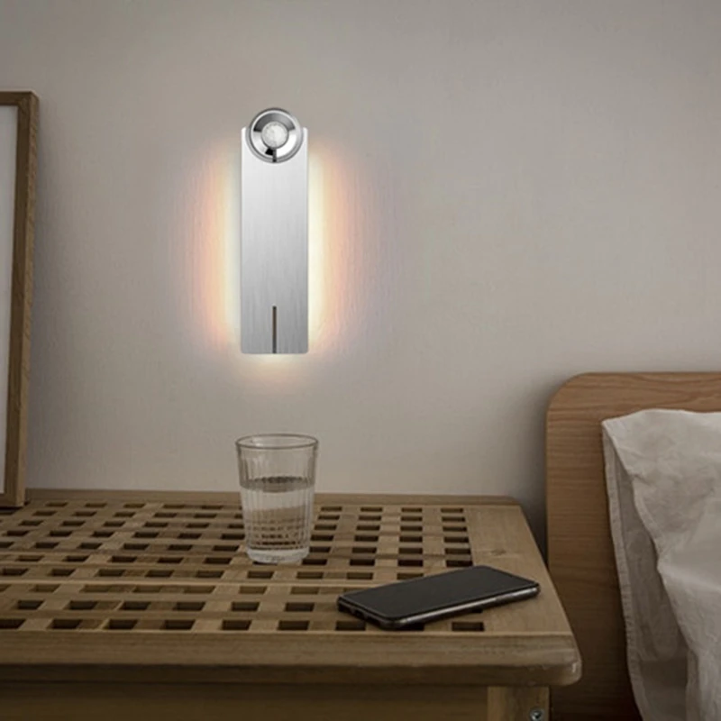 

LED Human Induction Light, Bedroom Aisle Wall Light, Smart Home Cabinet Light, Night Light