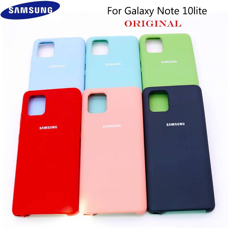 Для Samsung Galaxy note10lite жидкий силиконовый мягкий чехол анти осенний защитный для