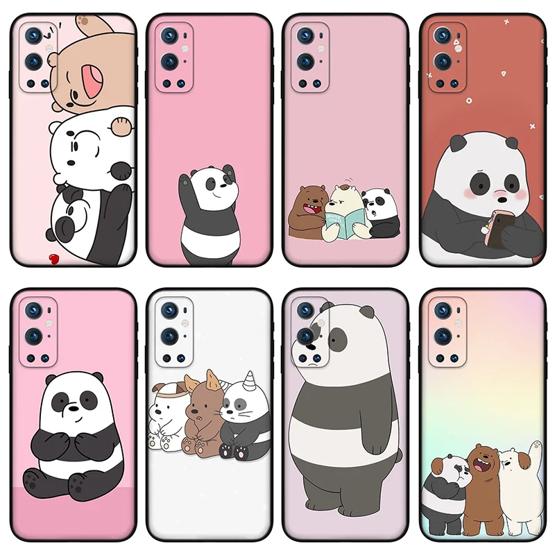 

Cartoon panda Phone Case For OnePlus 7 8 9 Pro 6T 7T 8T Anti-fallSoft Silicone Case for OnePlus 8 9 9pro