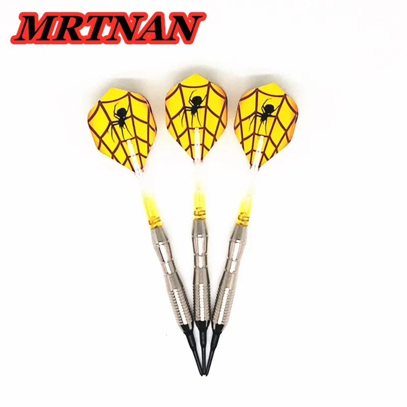 

New 3PCS18g professional nylon soft dart indoor dart game with nylon color-changing crystal dart rod PET dart wing