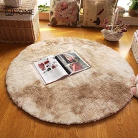 large soft shaggy round carpet for living room warm plush floor rugs fluffy mats kids room faux fur area rug thick velvet mats