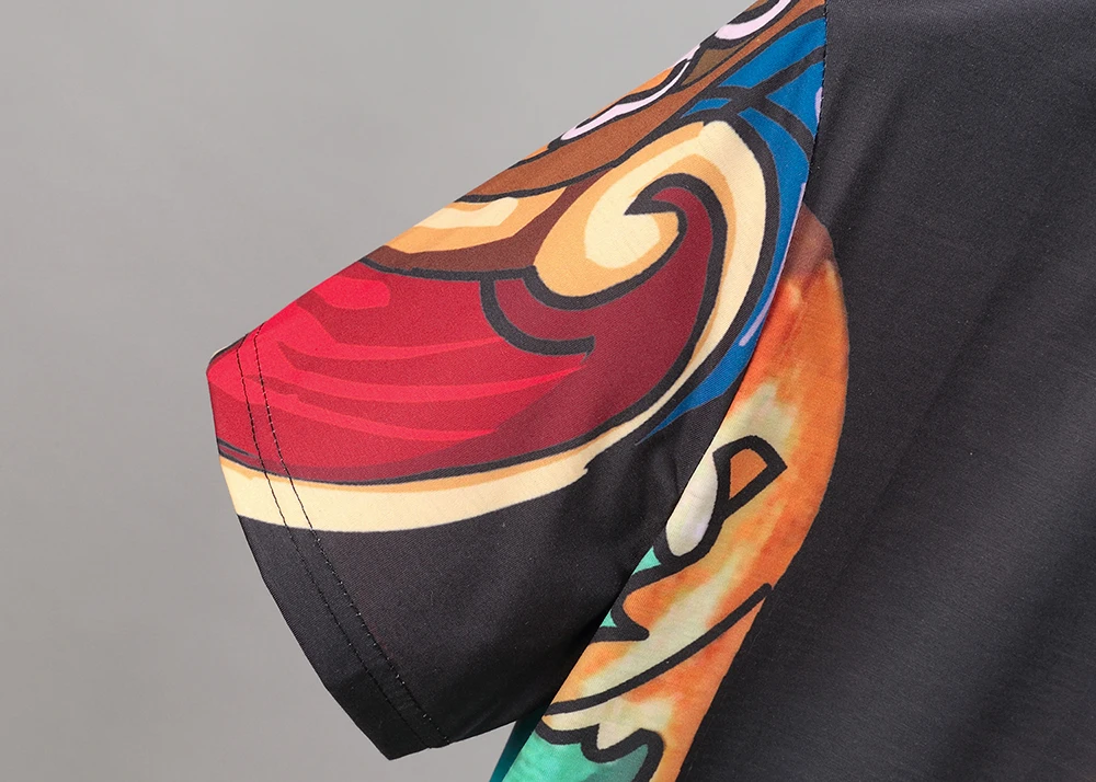 DUYOU 2020 мужские дизайнерские футболки с принтом волны Хлопковая женская футболка