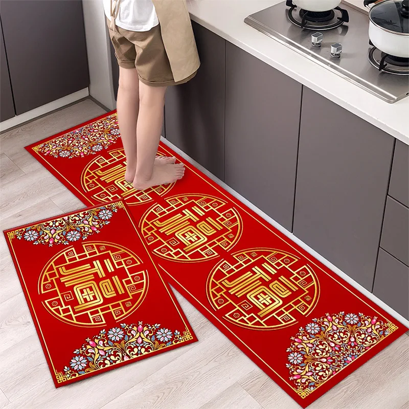 fashionable simple nordic style kitchen floor mat household carpet long strip door mat modern home decor free global shipping