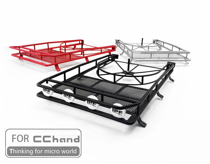 Металлический стеллаж на крышу для осевой ручной SCX10 90046/90047 cherokee RC игрушечный