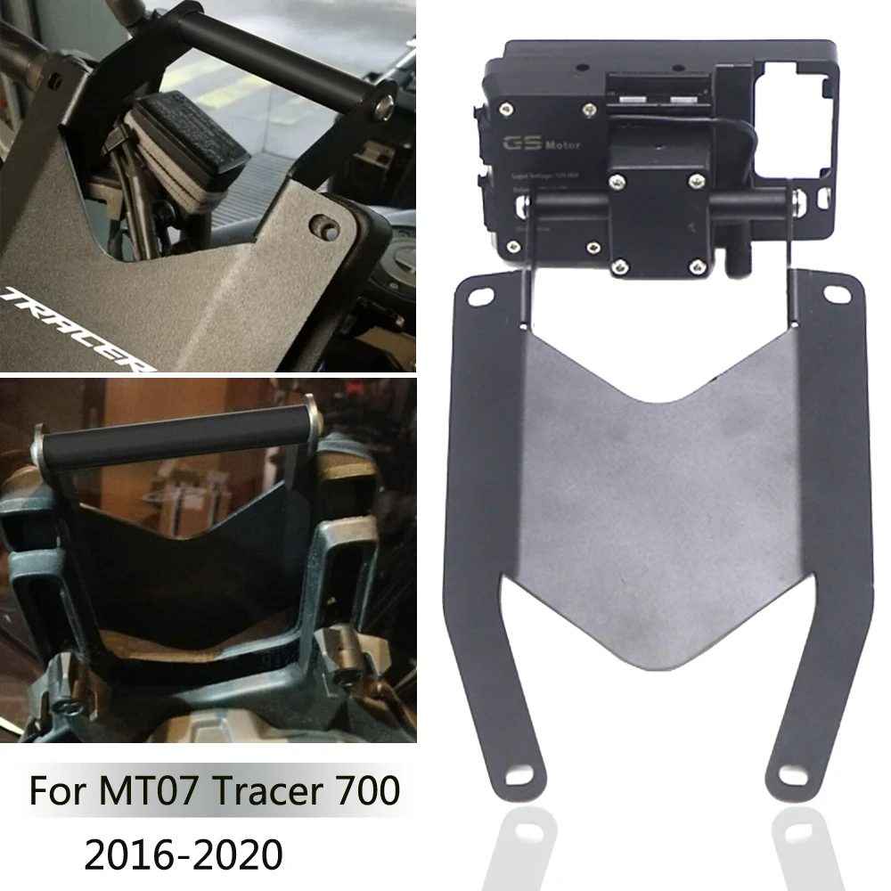 

For YAMAHA MT07 Tracer 700 2016-2020 Motorcycle windshield Stand Holder Phone Mobile Phone GPS Navigation Plate Bracket