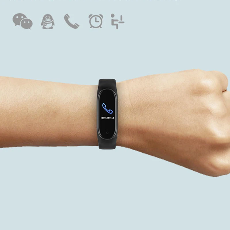 Мужские часы M4 браслет для здоровья Пульс кровяное давление умные фитнес трекер