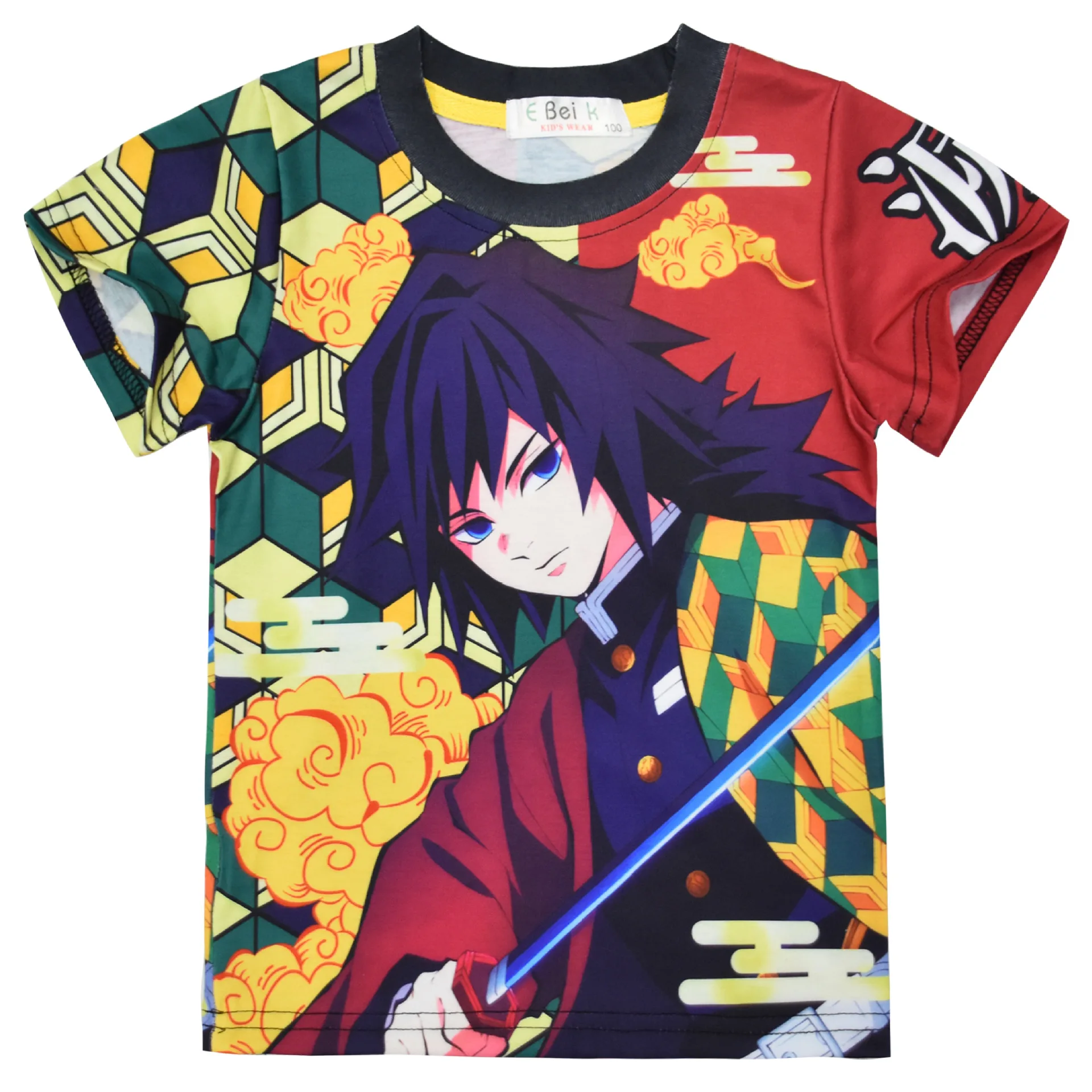 

The blade of 2021 ghosts out Demon Slayer leisurewear suit men and women children two-piece with short sleeves