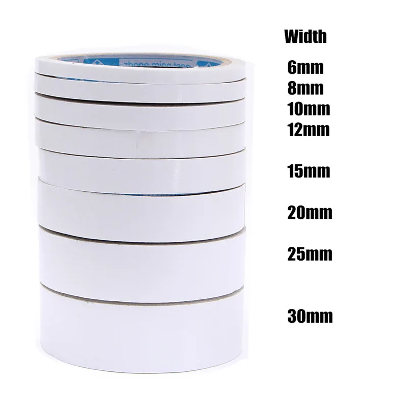 Клейкая лента двусторонний скотч 10 м ширина 6 мм 8 12 15 20 25 30 мм|adhesive tape|adhesive double sided