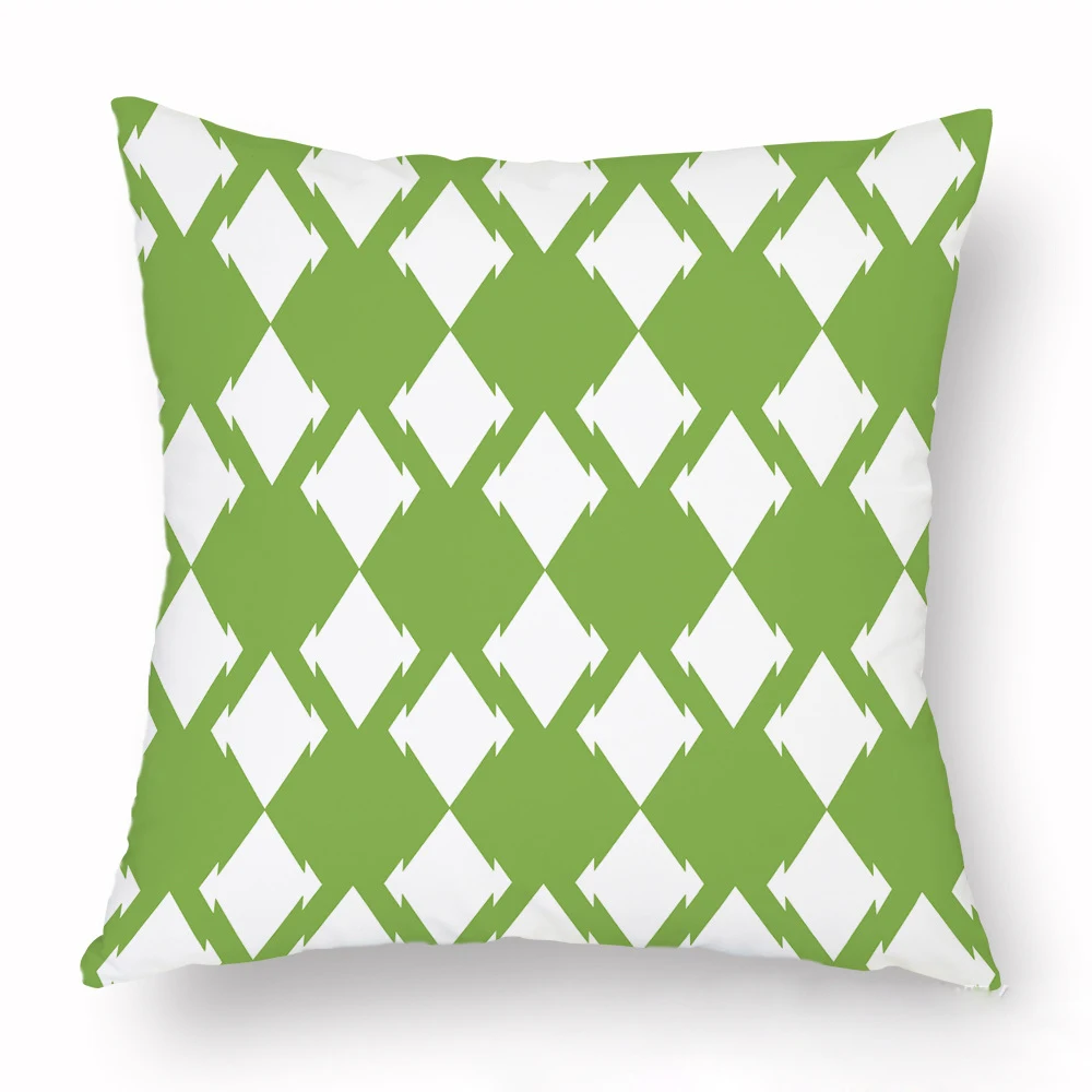 45x45 см скандинавские Ins зеленые геометрические чехлы для подушек домашний декор