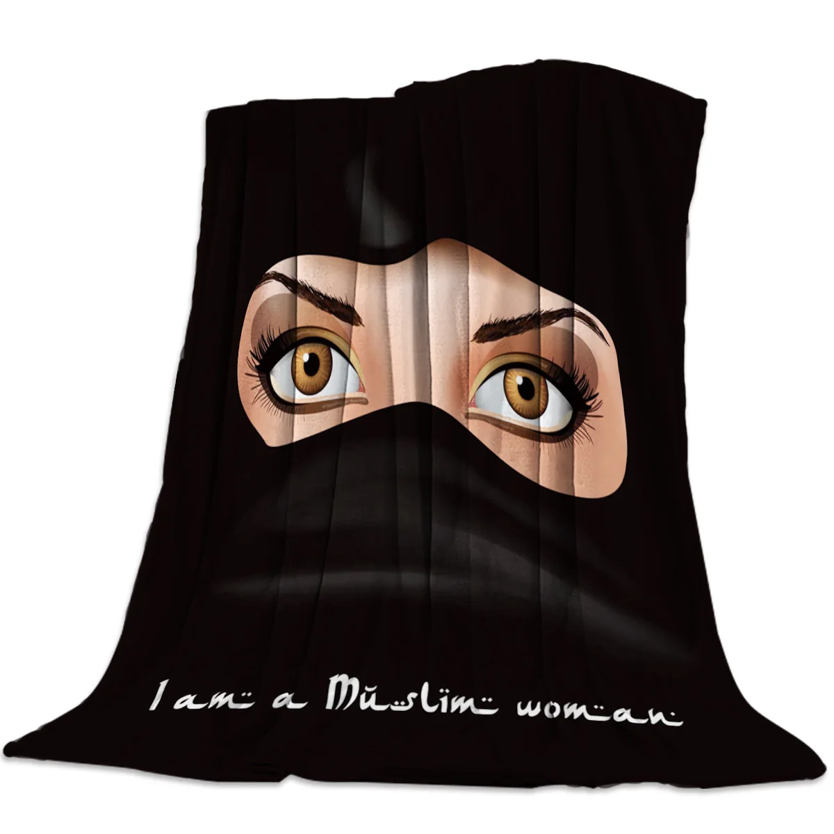 Женские глаза в масках черное арабское теплое одеяло офисный отдых диван кровать