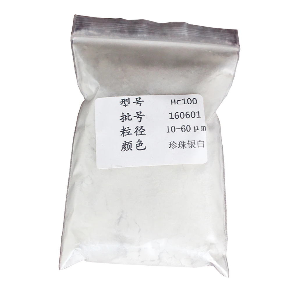 Серебристый белый жемчуг пигмент минеральная пудра Mica порошок DIY краситель для