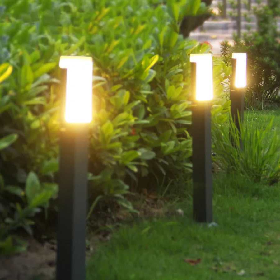 

Thrisdar 40/60CM Outdoor Garden Fence Grassland Pathway Lawn Pillar Light Courtyard Door Landscape Post Lamp Bollard Light