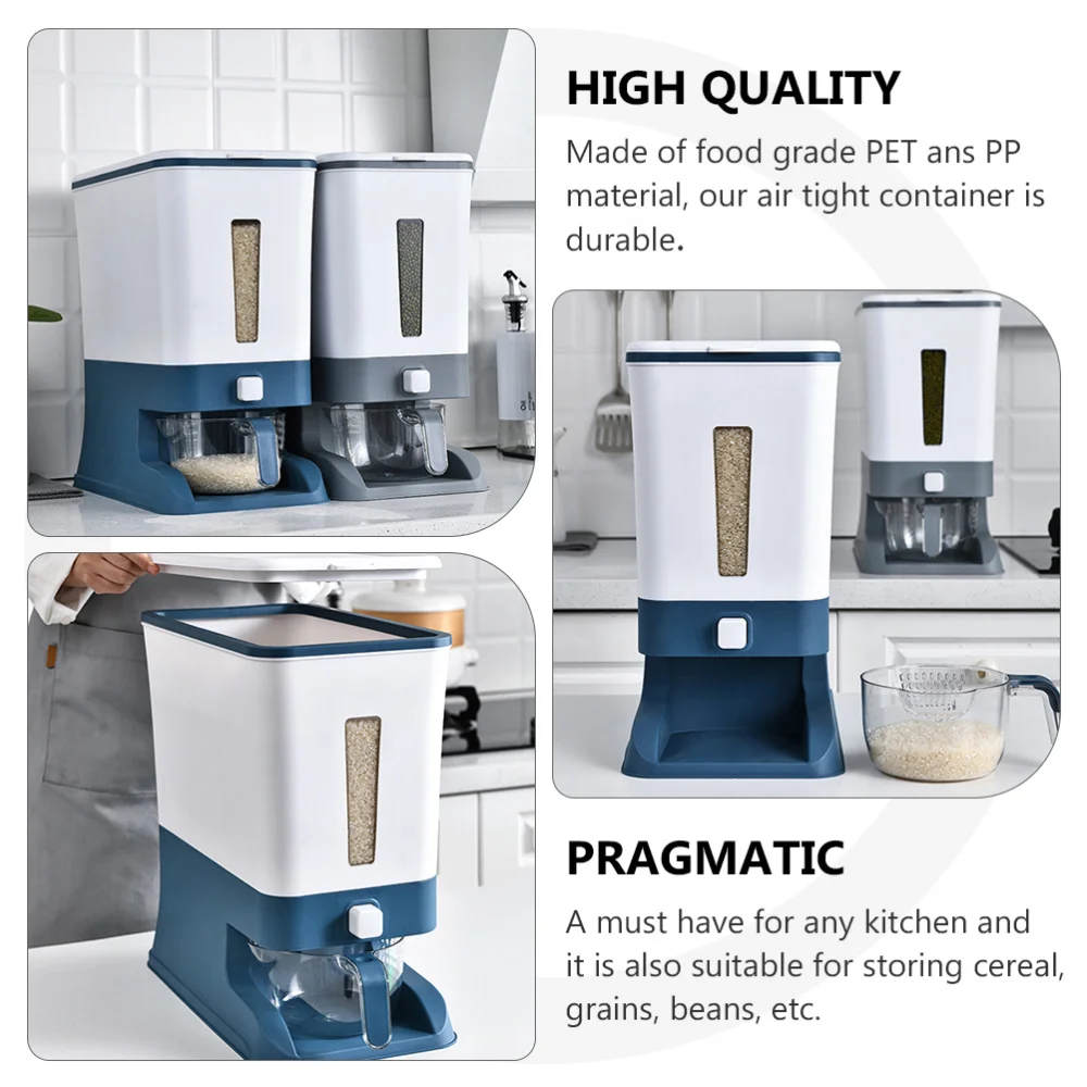

Metering Rice Bucket Rice Storage Box Household Cereal Container Rice Bucket