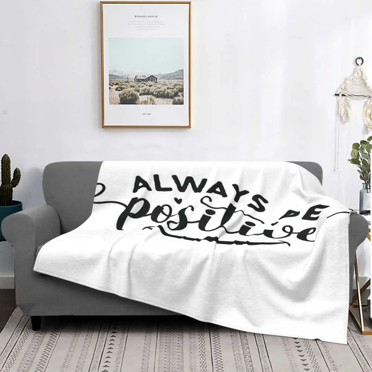 

Манта Мотивационная всегда будет позитивной, для cama colcha, alfombra a cuadros, Manta de playa с капучинатором, manta para camas