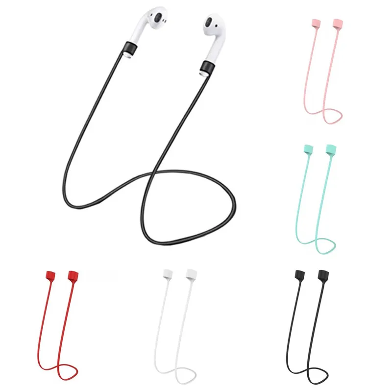 Мягкие силиконовые анти-потерянный кабель для гарнитура Airpods веревка шейный
