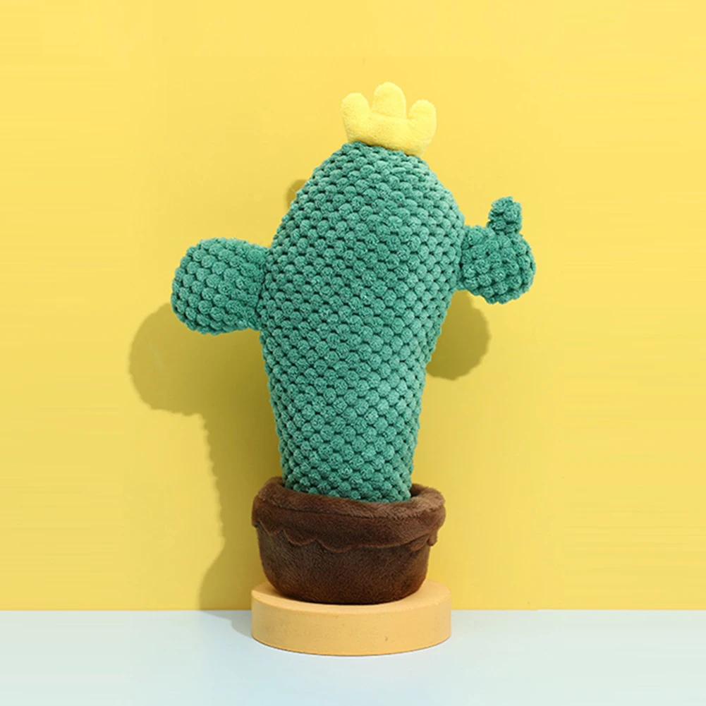 

Игрушка в форме собаки, кактуса, питомца из мультфильма, плюшевая игрушка со звуковыми зубами, защита от укусов, жевательная игрушка для соб...