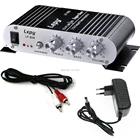 Аудио DIY Kit LP808 стерео мини MP3 супер бас усилитель мощности 2 канала выход аркадная игровая доска 4 дюйма динамик решетка