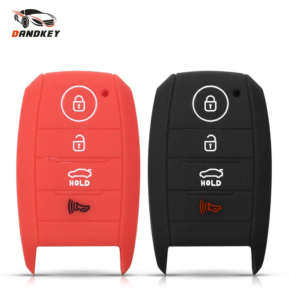Dandkey 4 кнопки силиконовый чехол для ключей от машины Kia K5 2014 2015 2016 K3 K4 ОПТИМА Sportage