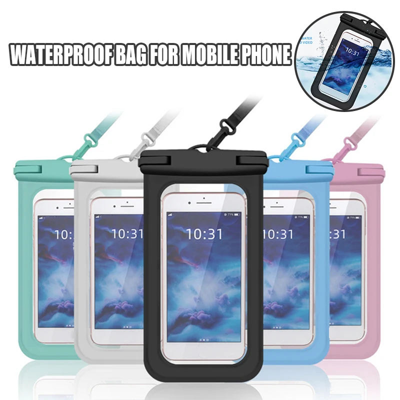 

Hot Mobile Phone Waterproof Bag Diving Drifting Waterproof Mobile Phone Bag Case Suitable for Most of Phone N66