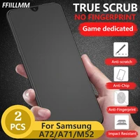 2pcslot matte tempered glass for samsung a72 a71 a52 a51 a42 5g screen protectors for samsung a70s m52 m51 m01 protective film