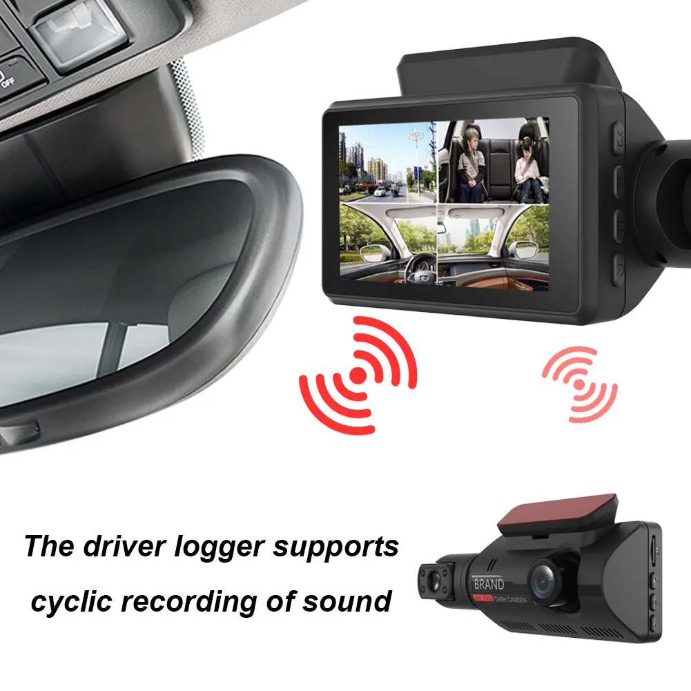 

Detachable A68 Supports Car Driving Recorder Motion Detection IPS HD Camera