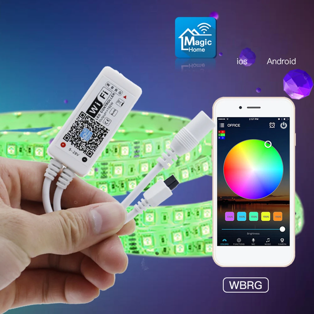 Водонепроницаемый RGB светодиодный ленточный светильник 5 м 10 5050RGBTape диод