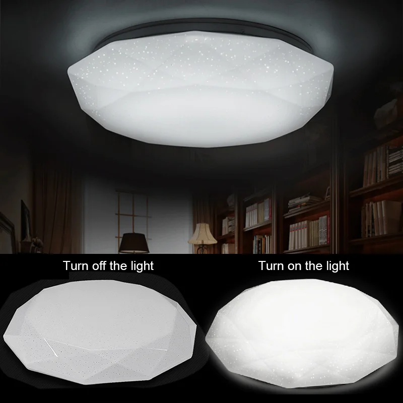 

LED Ceiling Lamp Fixture Diamond Shaped Light for Hallway Living Room Kitchen Bedroom YG