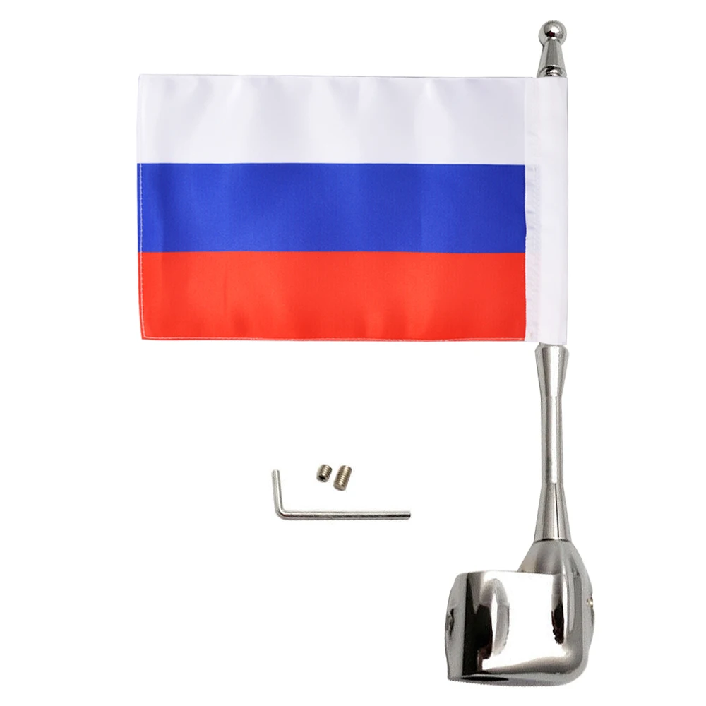

Мотоциклетная багажная стойка, вертикальный флаг России, для багажа, для Honda Goldwing GL1800 GL1500 GL1200 2001-2011
