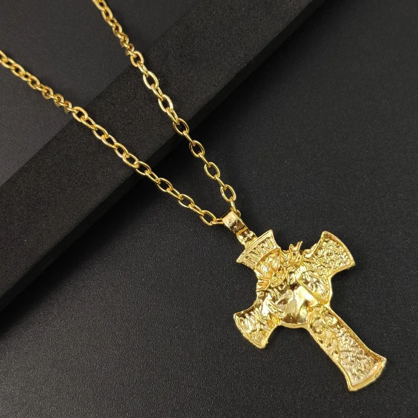 YWSHK Модная ретро-цепочка с подвеской в виде Креста для мужчин из нержавеющей