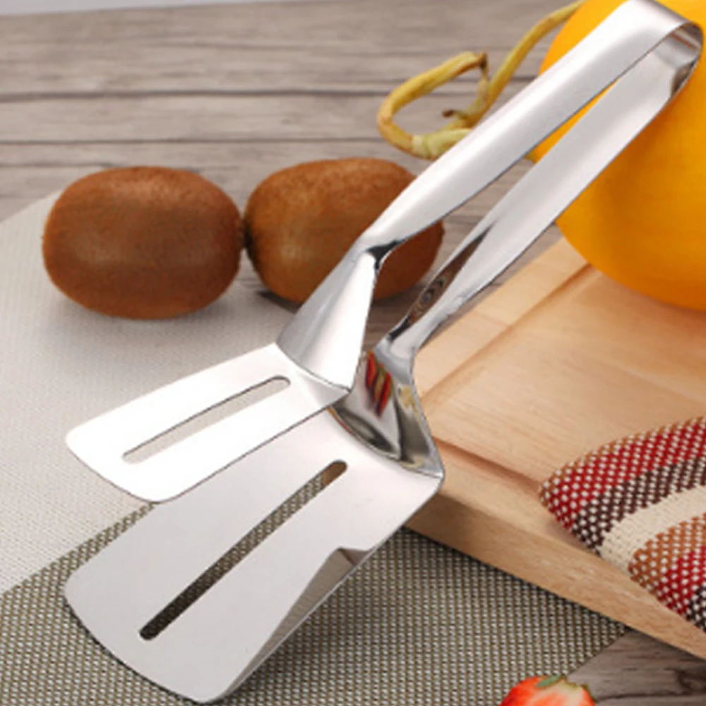 

Stainless Steel Barbecue Fried Steak Shovel Fried Fish Tong Shovel BBQ Bread Clamp Kitchen Bread Meat Clamp Kitchen Accessories