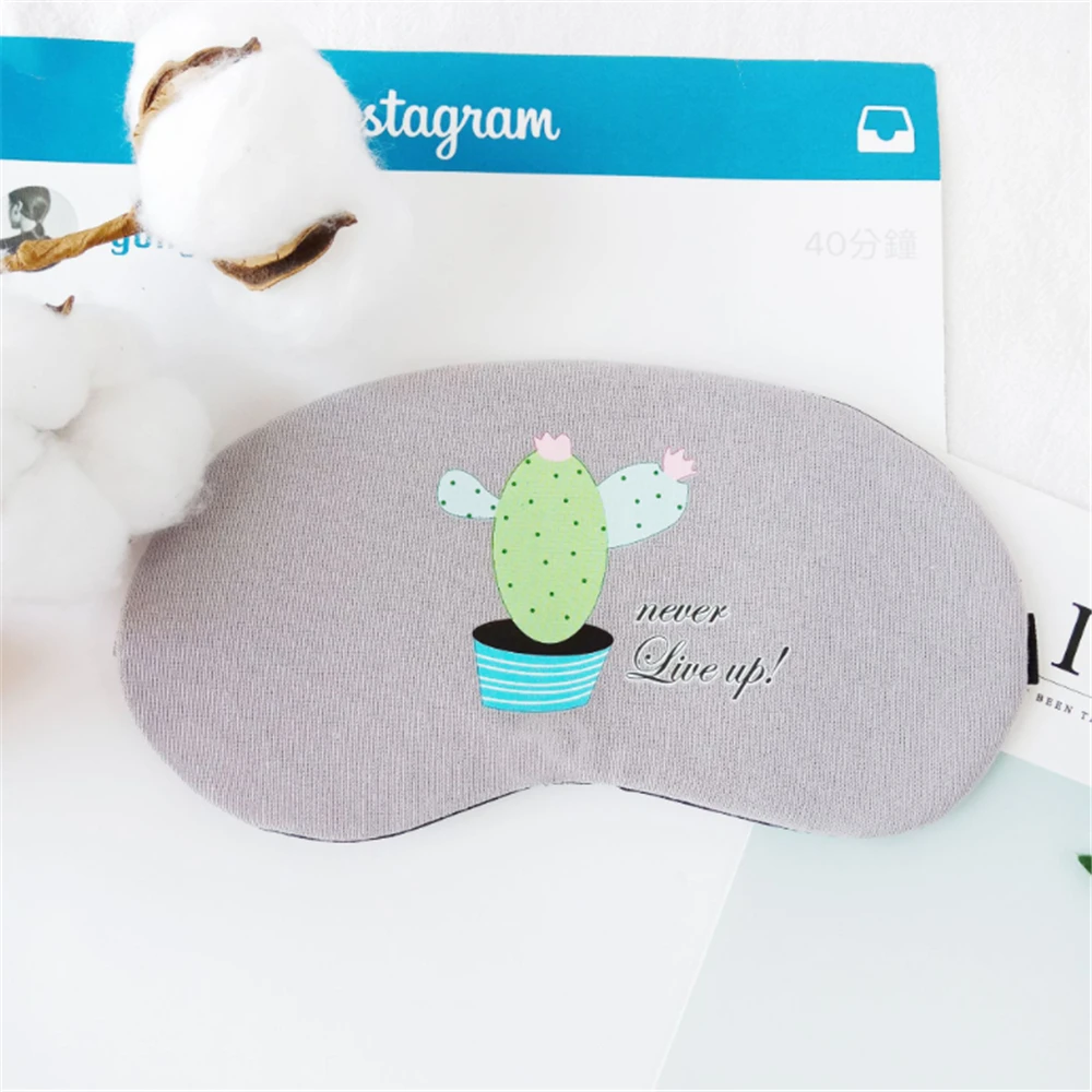 1 шт. модная простая симпатичная Маска Для Сна С КАКТУСОМ мягкий удобный чехол для