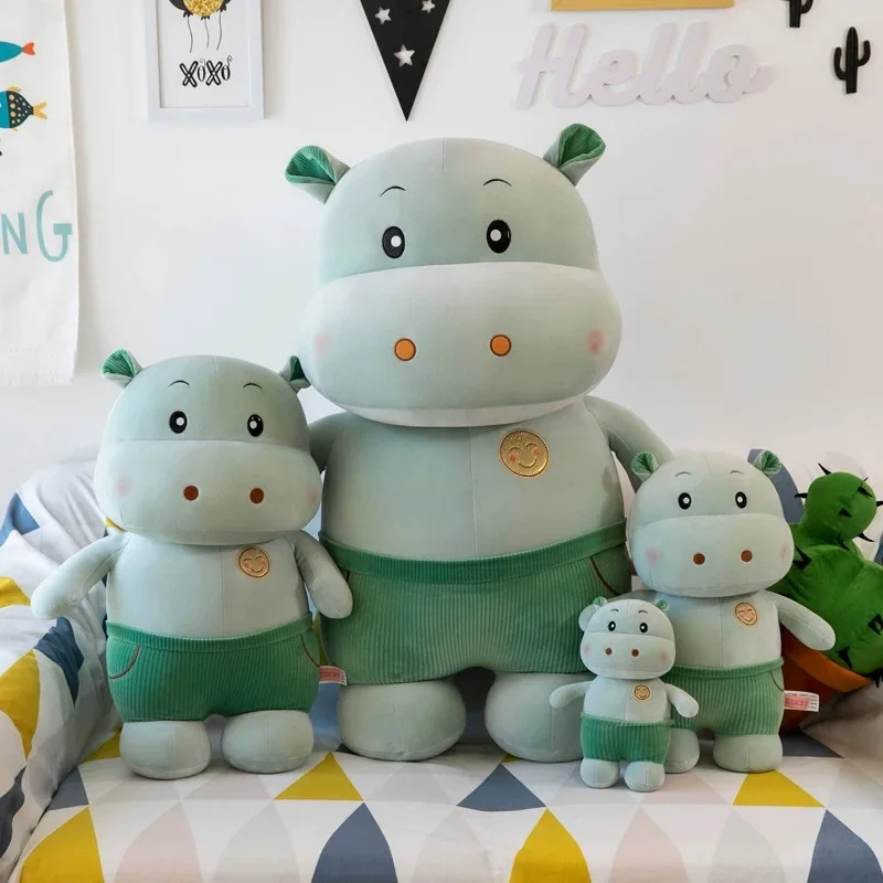 25 60 см розовые плюшевые игрушки в виде медведя слон хиппо мягкие Мультяшные