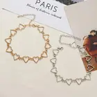 Женское Ожерелье в стиле панк, новинка 2020, модная новинка, необычная простая цепочка в форме сердца с геометрическим рисунком, персонализированное ожерелье в богемном стиле