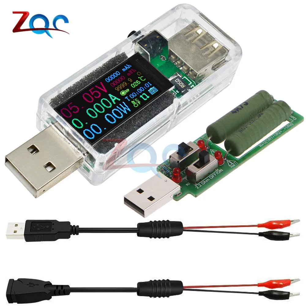 USB тестер 14 в 1 измеритель мощности постоянного тока цифровой вольтметр
