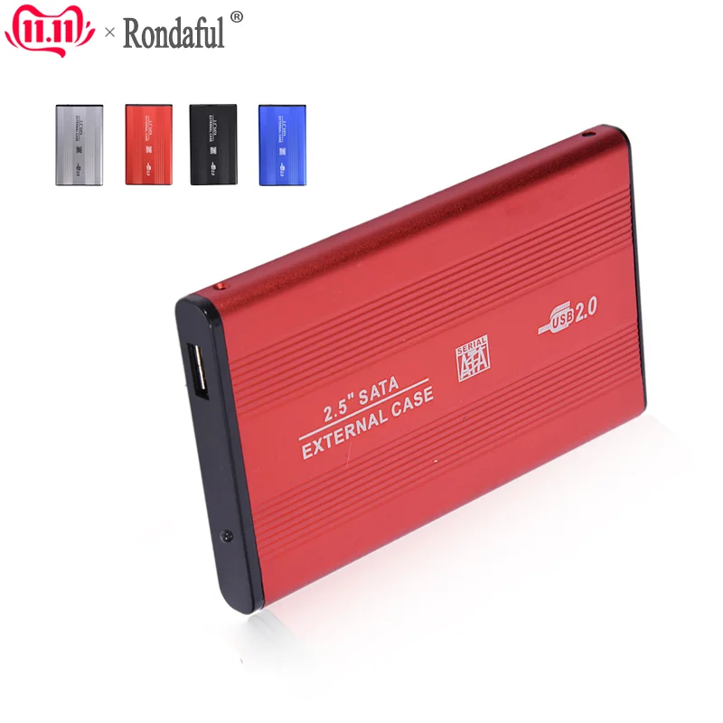 Алюминиевый сплав USB 2,0 коробка SATA 2," HD коробка жесткий диск картридж HDD жесткий диск чехол HDD внешний корпус для хранения
