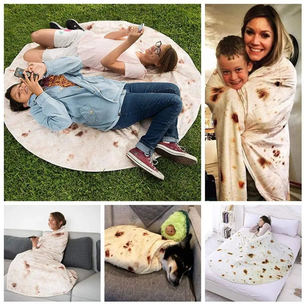 Постельные принадлежности кукуруза тортилья одеяло Пита Лаваш мягкое для