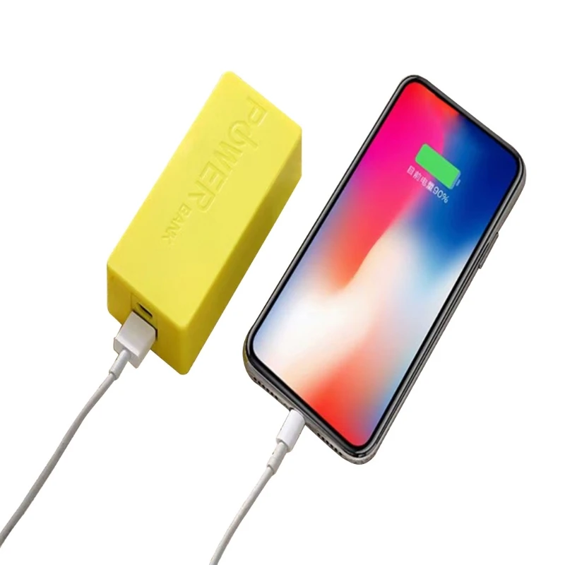 Внешний аккумулятор с USB-портом зарядное устройство чехол 2x18650 для смартфона