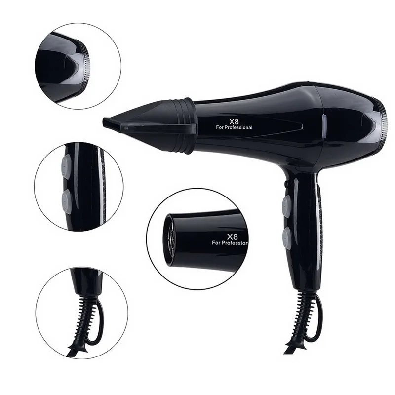 Фен для волос с отрицательной ионизацией высокопроизводительный настройкой