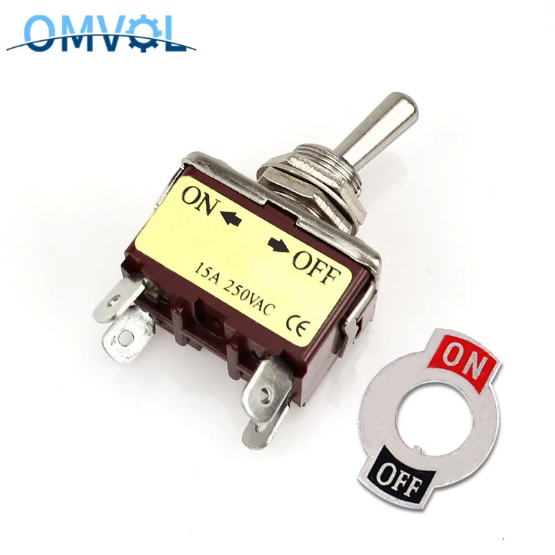 12 мм Переключатель ВКЛ-ВЫКЛ 4 контакта | Обустройство дома