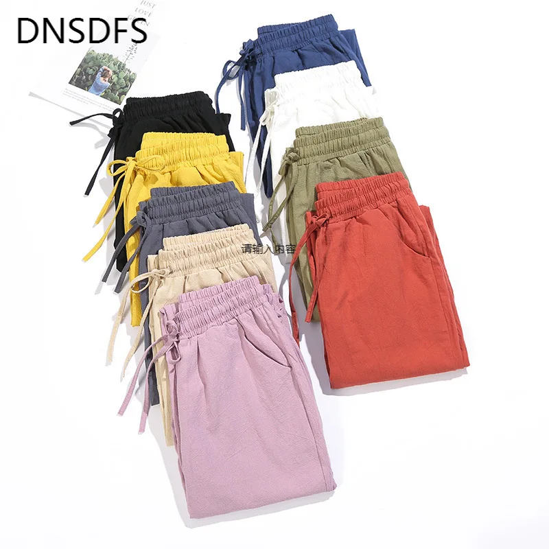 Новые женские брюки осень 2020 хлопковые повседневные шаровары свободные