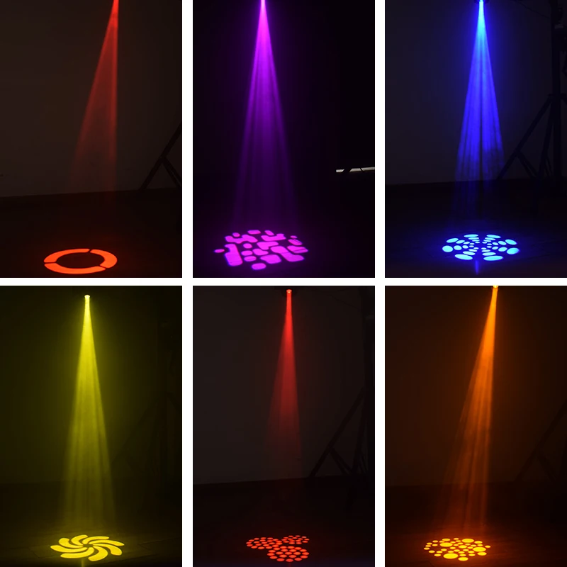 Светодиодная Подвижная головка Gobos 60 Вт мини Rgbw 4 в 1 точечные светильники