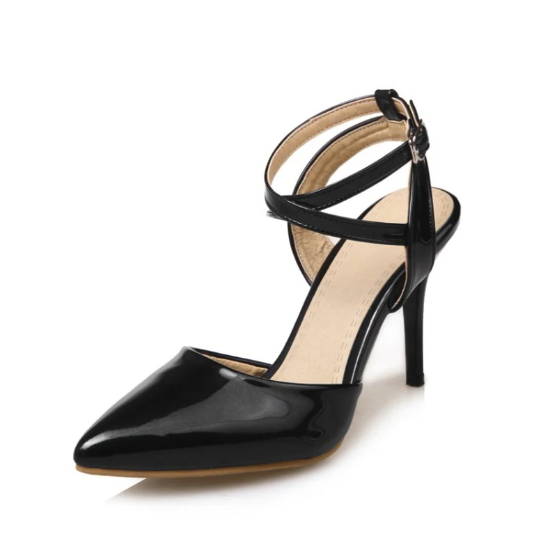 Женские туфли на высоком каблуке большого размера женские тонком с острым