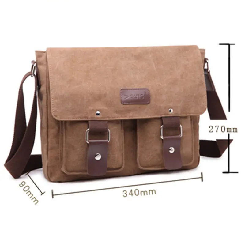 Сумка-мессенджер SCIONE Мужская холщовая винтажная Повседневная дорожная сумочка