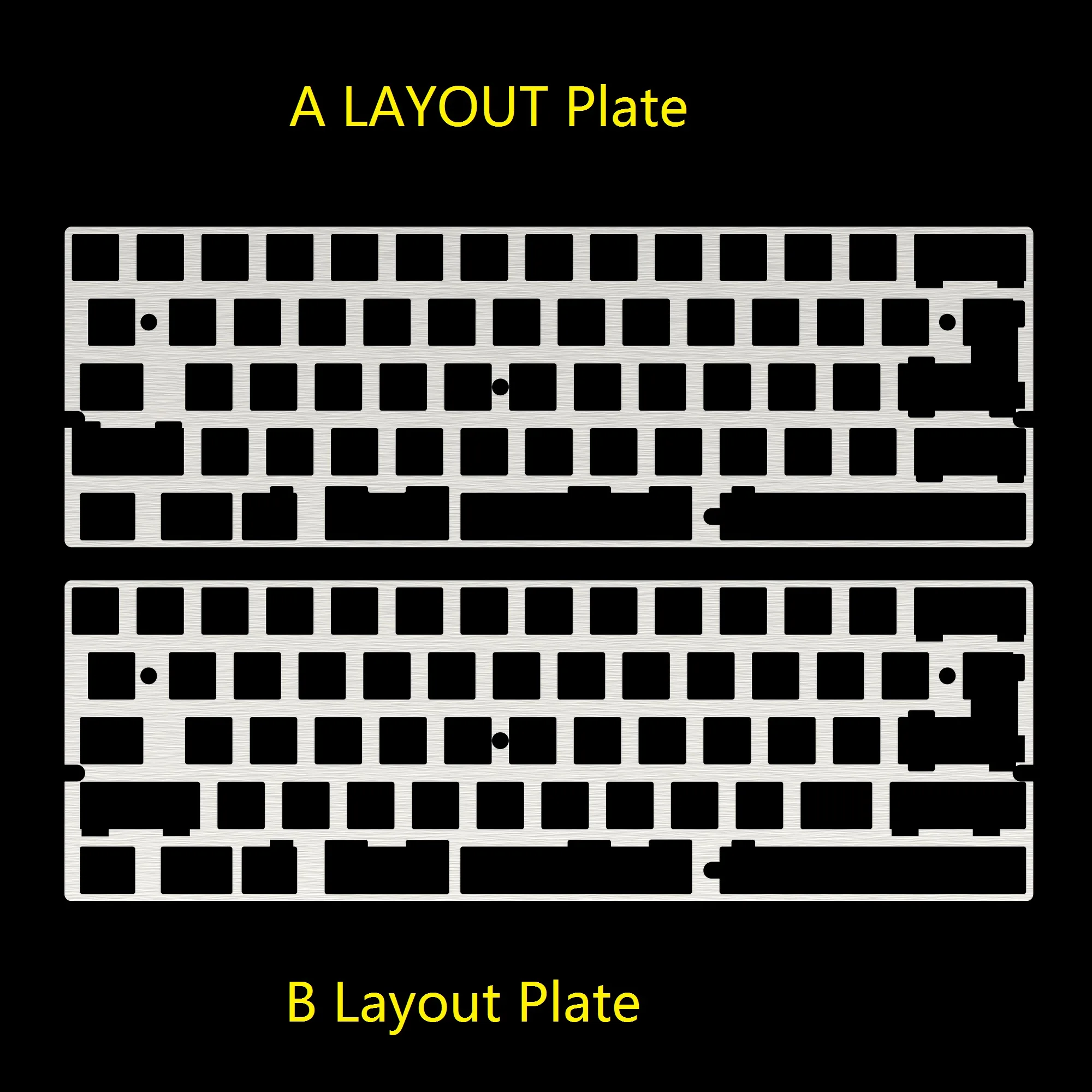 KBDFANS TINA DZ60 64 GH60 пластина для механической клавиатуры CNC металлическая алюминиевый